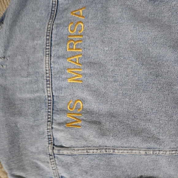 Zara Custom Embroidered Ms.Marisa [s] denim Jackets - Picture 5 of 6